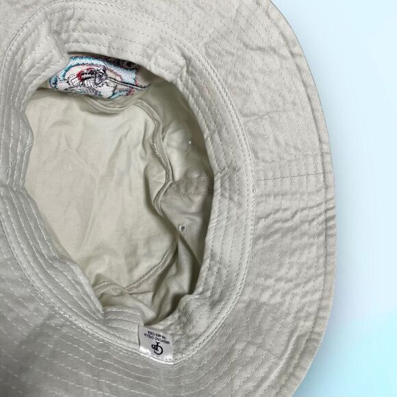 VTG 90s SIGNED "Casey the Bat" Authentic Greensboro Bats Adult Bucket Hat Beige - Picture 12 of 13